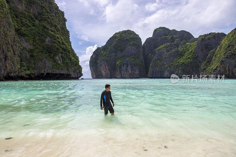 玛雅湾Koh Phi Phi，甲米海滩，泰国